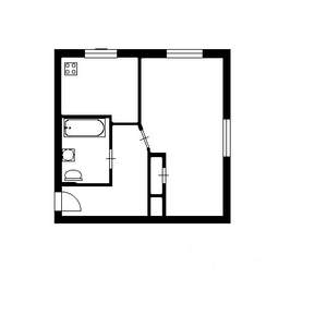 1-к квартира, вторичка, 30м2, 4/5 этаж