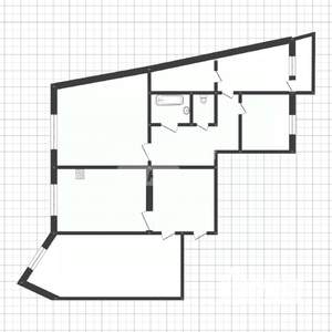 4-к квартира, вторичка, 76м2, 1/9 этаж