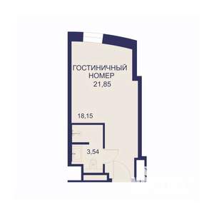 1-к квартира, вторичка, 21м2, 15/23 этаж