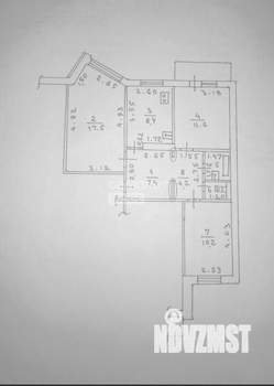 3-к квартира, вторичка, 64м2, 4/10 этаж