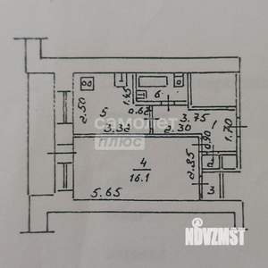 1-к квартира, вторичка, 33м2, 3/9 этаж