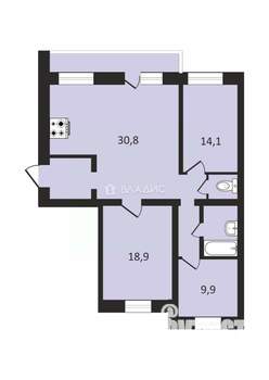 3-к квартира, вторичка, 87м2, 1/13 этаж