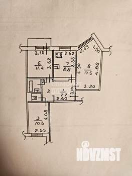 3-к квартира, вторичка, 64м2, 2/5 этаж