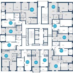 2-к квартира, вторичка, 62м2, 18/22 этаж
