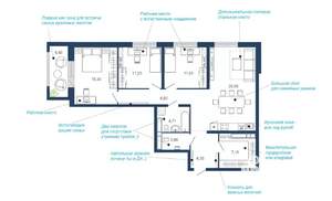 3-к квартира, вторичка, 102м2, 15/22 этаж