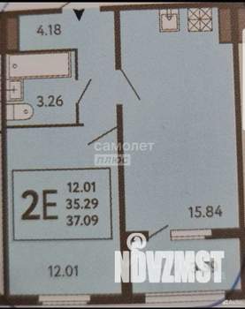 1-к квартира, вторичка, 35м2, 9/17 этаж