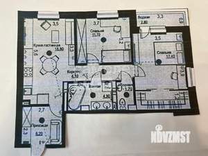 2-к квартира, вторичка, 70м2, 2/25 этаж