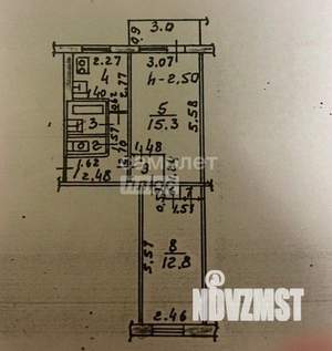 2-к квартира, вторичка, 43м2, 5/5 этаж