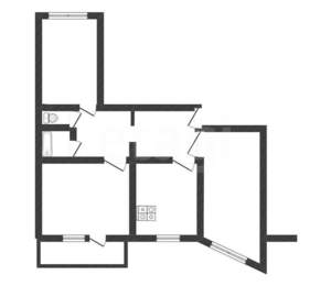 3-к квартира, вторичка, 63м2, 3/9 этаж