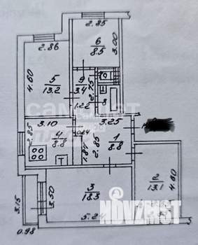 4-к квартира, вторичка, 79м2, 7/10 этаж