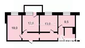 3-к квартира, вторичка, 75м2, 10/10 этаж