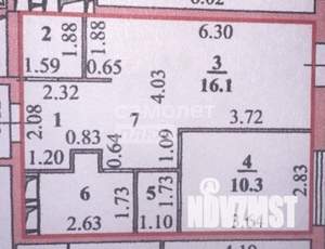 1-к квартира, вторичка, 45м2, 22/27 этаж