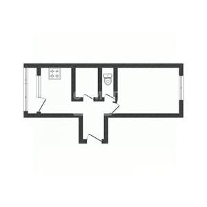 1-к квартира, вторичка, 35м2, 1/5 этаж