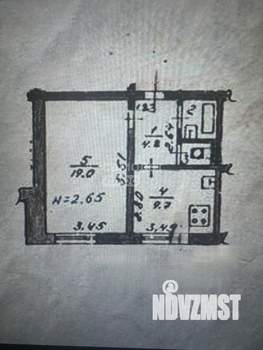 1-к квартира, вторичка, 37м2, 1/10 этаж