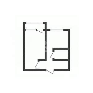 1-к квартира, вторичка, 30м2, 4/5 этаж