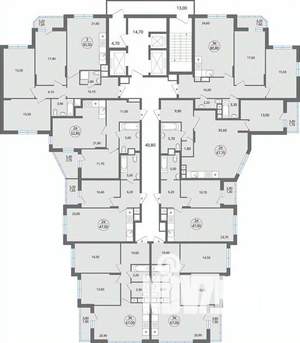 4-к квартира, строящийся дом, 96м2, 18/25 этаж