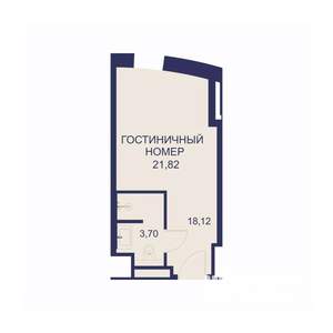 1-к квартира, вторичка, 22м2, 9/23 этаж