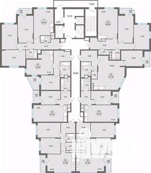 3-к квартира, строящийся дом, 84м2, 19/25 этаж