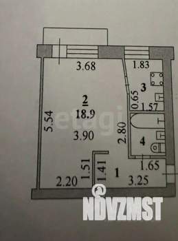 Студия квартира, вторичка, 30м2, 4/4 этаж