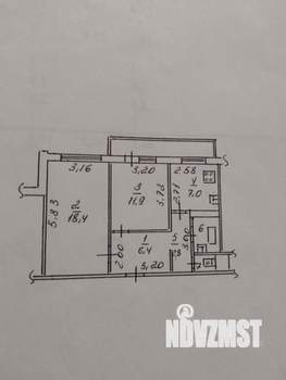 2-к квартира, вторичка, 50м2, 5/5 этаж