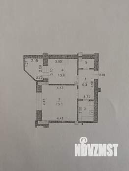 1-к квартира, вторичка, 43м2, 8/10 этаж