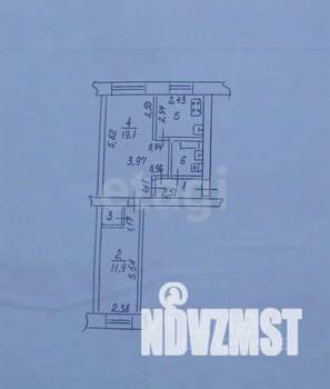 2-к квартира, вторичка, 47м2, 5/5 этаж