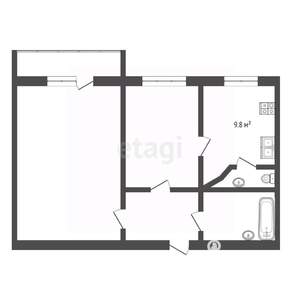 3-к квартира, вторичка, 64м2, 8/10 этаж