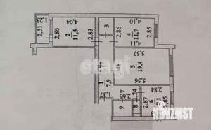 3-к квартира, вторичка, 68м2, 10/10 этаж