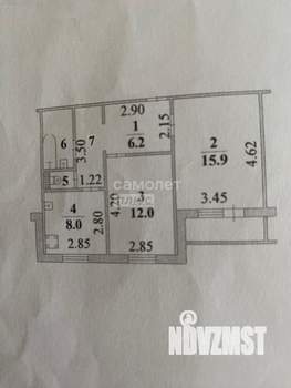2-к квартира, вторичка, 51м2, 5/10 этаж
