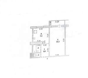 1-к квартира, вторичка, 36м2, 1/9 этаж