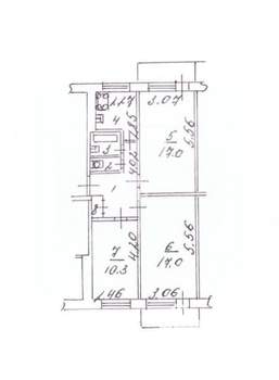 3-к квартира, вторичка, 61м2, 4/5 этаж