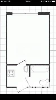 1-к квартира, вторичка, 18м2, 5/5 этаж