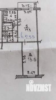 2-к квартира, вторичка, 44м2, 5/5 этаж