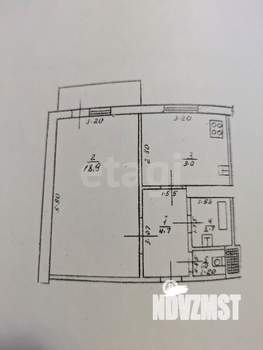 1-к квартира, вторичка, 36м2, 4/6 этаж