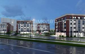 2-к квартира, строящийся дом, 53м2, 2/5 этаж