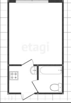 Студия квартира, вторичка, 18м2, 2/5 этаж