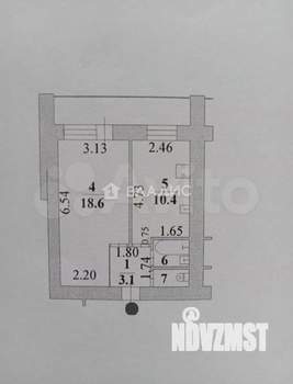 1-к квартира, вторичка, 36м2, 3/12 этаж