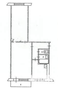 2-к квартира, вторичка, 44м2, 2/5 этаж
