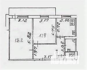 2-к квартира, вторичка, 50м2, 8/9 этаж