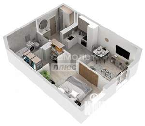 2-к квартира, вторичка, 42м2, 11/17 этаж
