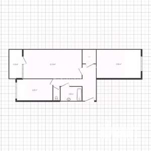 2-к квартира, вторичка, 43м2, 4/5 этаж