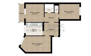 3-к квартира, вторичка, 62м2, 5/9 этаж