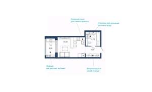 Студия квартира, вторичка, 30м2, 5/22 этаж
