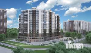 1-к квартира, строящийся дом, 46м2, 14/17 этаж