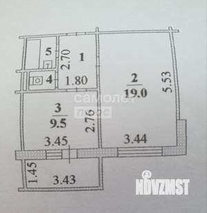 1-к квартира, вторичка, 37м2, 6/10 этаж