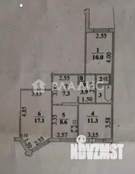 3-к квартира, вторичка, 63м2, 3/10 этаж