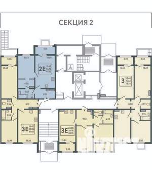 2-к квартира, сданный дом, 78м2, 1/17 этаж