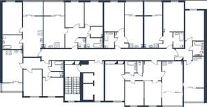 1-к квартира, вторичка, 53м2, 6/25 этаж