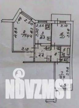 3-к квартира, вторичка, 62м2, 5/9 этаж