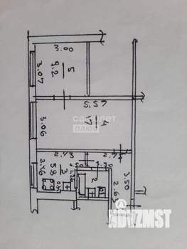 2-к квартира, вторичка, 40м2, 1/5 этаж